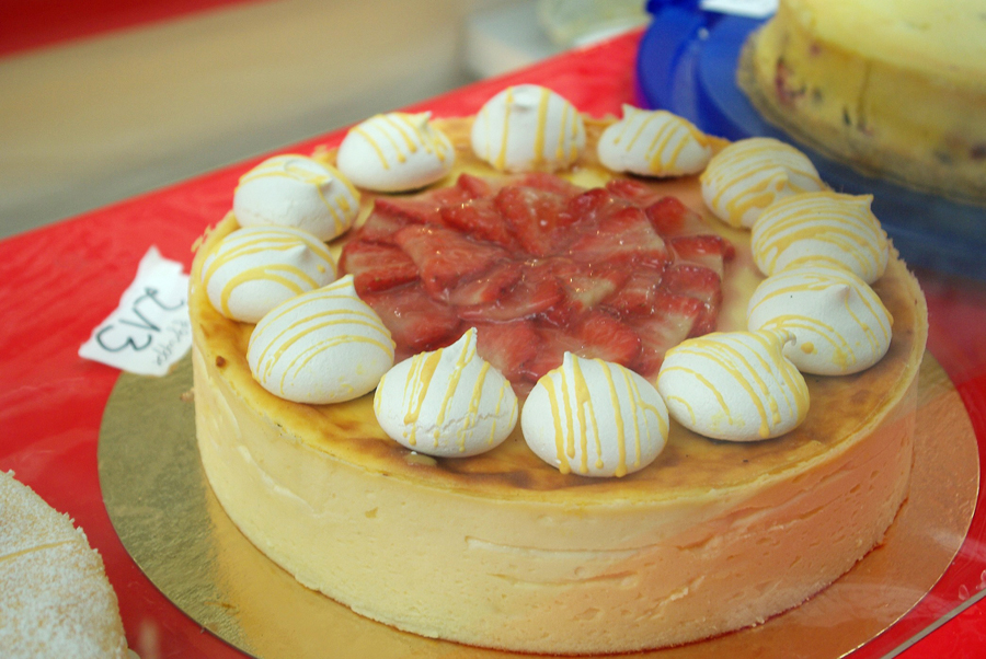 Käsetorte mit Obst